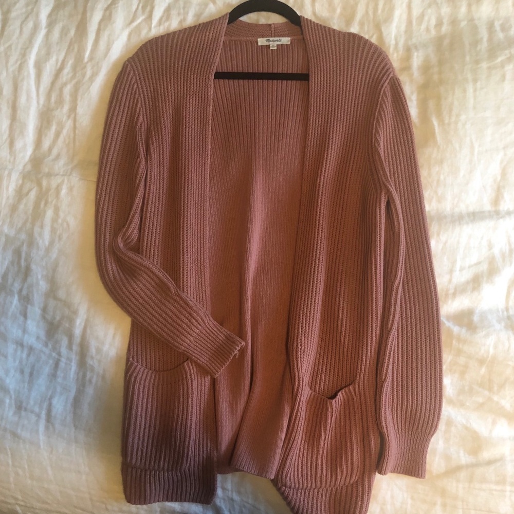 Madewell Nolan Ribbed Open Front Cardigan XS